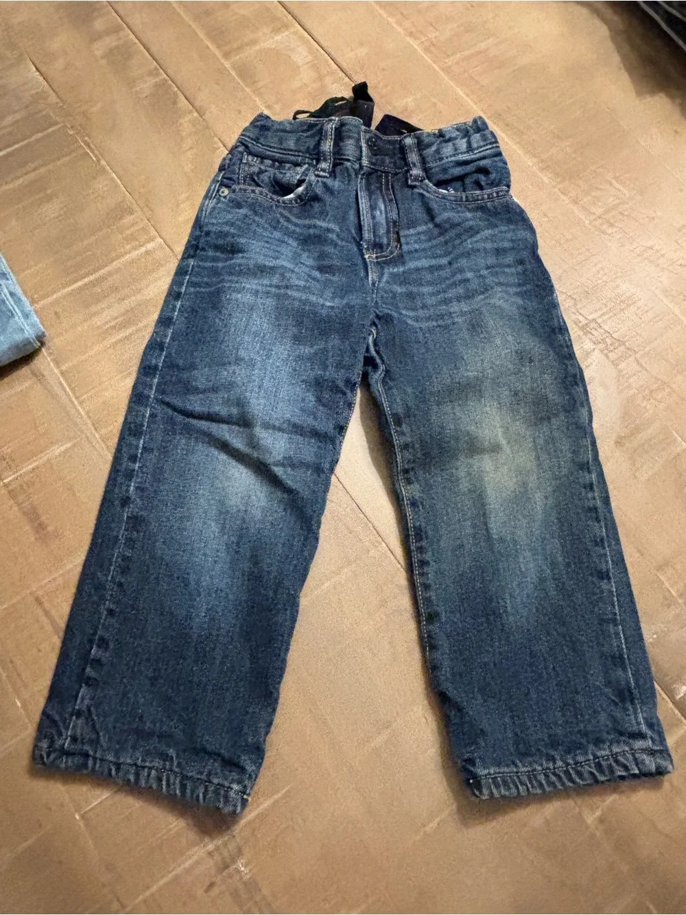 GAP Kids Dark Blue Denim Jeans with extra flannel layer for cold weather